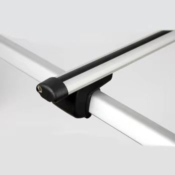 Techo de automóvil oval de aluminio duradero montado barras cruzadas 8114+B1 Universal para 4x4 Viajes con bastidor de automóviles Accesorios de rieles elevados